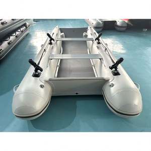 Reachsea PVC 5 personnes 380cm Couleur gris clair Catamarans gonflables Plancher Airmat pour le <span class=keywords><strong>sport</strong></span> avec auvent - Product Image 1