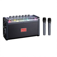 Nouvelle arrivée, boîte de karaoké en plastique, K Song, haut-parleur 5.3, haute qualité, grande puissance, microphone sans fil, LED RGB, son Hi-Fi, vente en gros