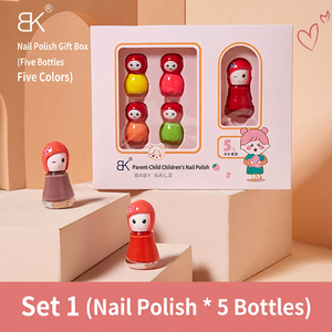 Juego de Esmalte de Uñas de Vidrio Desprendible a Base de Agua OEM Shield, 5ml*5, No Tóxico, para Uñas DIY - Product Image 6