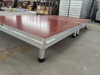 Scène mobile pour événements, en aluminium, de haute qualité, portable, vente chaude, plateforme de scène réglable OEM pour événements en plein air, concerts