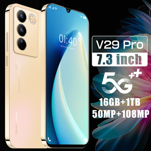 Vendita calda telefoni originali V29/V27e Pro Android a buon mercato 7.3 pollici <span class=keywords><strong>linea</strong></span> di terra 5g Smart Phone 16GB + 1TB cellulare - Product Image 4