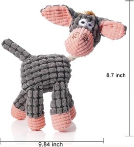 Juguete Interactivo para Mascotas Tipo Teddy Shiba Inu, Diseño de Animal Sólido para Entrenamiento de Perros, Sonido de Granos de Maíz, Material de Felpa para Todas las Estaciones - Product Image 6