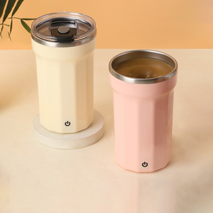 Có thể sạc lại điện từ thép không gỉ Mug 500ml tự khuấy cà phê Sữa Protein bột ly với <span class=keywords><strong>Shaker</strong></span> chức năng - Product Image 2