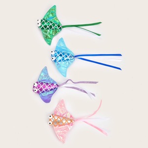 Juguete para gatos al por mayor de fábrica, pequeño pez ecológico, juguete de peluche con forma de pulpo con hierba gatera para mascotas - Product Image 4
