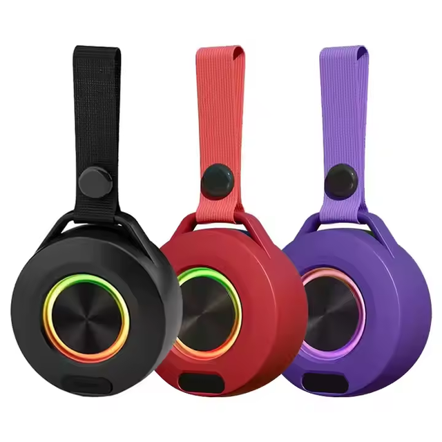2026 Hot Selling Subwoofer 360 Degree Stereo Surround Sound IPX5 Waterproof Portable Wireless BT Speaker With Lanyard