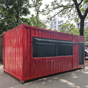 บ้านสำเร็จรูปหรูหราทันสมัย ตู้คอนเทนเนอร์ประตูเหล็กแบบโมดูลาร์ สำหรับสำนักงาน บาร์ริมชายหาด ร้านอาหาร ร้านกาแฟ โรงแรม ออกแบบด้วยแผ่นแซนวิช - Product Image 2