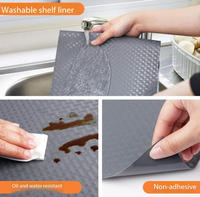 Revêtement antidérapant pour armoires de cuisine, lavable, résistant à l'huile, papier adhésif non collant pour étagères de cuisine, placards, comptoirs de bureau