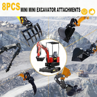 Kit de pièces détachées pour mini pelleteuse agricole Ripper Quick Coupler Auger Grab Screening Bucket Flat Shovel Bucket Rake Connection Pin