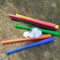 Fabricant Logo personnalisé 29,5\" Batte de softball colorée pour l'entraînement en plein air Jouets sportifs familiaux Batte de baseball en plastique