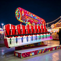 Nouvelle remorque personnalisée à 10 places Miami Ride, mini-attraction portable Crazy Wave