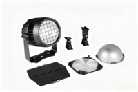 Projecteur de scène LED PAR 350W IP65 RGBALC 6-en-1 DMX à structure modulaire pour événements, concerts et clubs