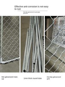 กรงสุนัขพันธุ์ใหญ่ชุบสังกะสีเป็นมิตรกับสิ่งแวดล้อมทำจากโลหะแข็งแรงทนทานพร้อมพื้นที่วิ่งขนาดใหญ่พิเศษ - Product Image 5