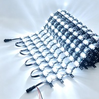 Écran LED en maille imperméable IP65 pour extérieur, P50 P100, lumière LED flexible en grille, rideau lumineux mural, lumière à pixels pour grand affichage publicitaire