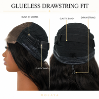 Perruques en cheveux humains sans colle, vente en gros, 22 pouces, ondulation lâche, fermeture à cordon 5x5, cheveux indiens bruts, couleur naturelle