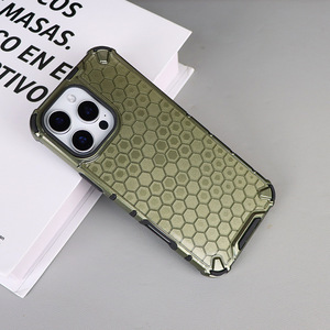 Coque transparente texturée nid d'abeille OEM d'usine pour <span class=keywords><strong>iPhone</strong></span> 16 15 14 13 12 11 Pro XS XR X <span class=keywords><strong>R</strong></span> 8 7 Plus SE 2020 15 Pro - Product Image 6