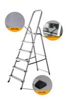 2025 Offres Spéciales sécurité Portable en aluminium chaise d'échelle pliante Style industriel-moderne EN131 TUV certificats pour appartements d'outils