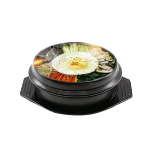 2023 गर्म बेच प्राकृतिक कोरियाई व्यंजनों रेस्तरां cookware पत्थर बर्तन पुलाव कोरियाई Bibimbap कटोरा