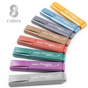 Gxin G-342-8M 8pcs kim loại tô màu cho Kisd người lớn viết trơn tru vẽ huỳnh quang bút tùy chỉnh Highlighter đánh dấu Bộ - Product Image 2