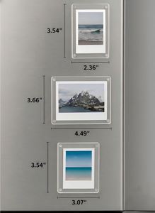 OEM Service Clear Picture <b>Frames</b> Freestanding Double Sided Magnetic Acrylic <b>Frameless</b> Transparent Square <b>Photo</b> <b>Frame</b> - Product Image 3