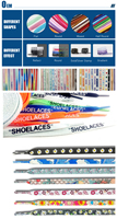 Lacets colorés pour popcorn feu d'artifice, 1 paire, baskets en toile, basket-ball, lacets plats, chaussures pour femmes et hommes
