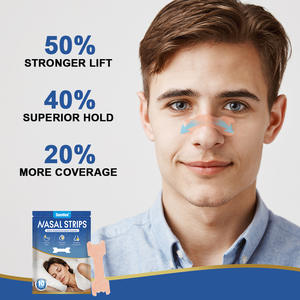 Tiras nasales de etiqueta privada Mejor respiración Tiras nasales Aliviar la congestión nasal Dejar de roncar Buen sueño - Product Image 4