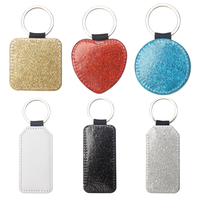 Porte-clés rond à sublimation vierge avec dos pailleté, personnalisable avec photo, cadeau d'Halloween