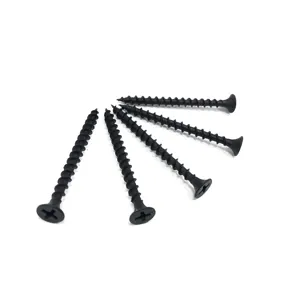 Manufacture Price verzinktem blechschraube 3.5 x25mm Black schraube 6X1 Bugle Head feine gewinde Phillips Drywall Screw