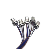 Connecteur M12 à code A mâle pour montage sur panneau PCB, 4, 5, 8 broches, laiton plaqué or, étanche IP67, prise de capteur industrielle, OEM ODM