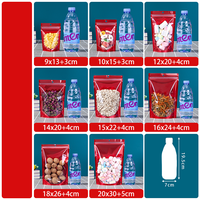 Bonbons Haricots Noix Thé Séché En Poudre Alimentaire Au Détail Auto Stand Up Poche Emballage Moitié Clair Demi Couleur Feuille Mylar Sac Avec Trou