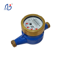 Contador de Agua Doméstico de Latón con Certificación ISO Clase B, Mecánico de Múltiples Jets con Dial Húmedo, IP68, OEM, Resistente al Frío -20°C