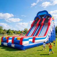 Château gonflable pour enfants avec toboggan, trampoline commercial, location pour fête d'anniversaire en plein air, vente