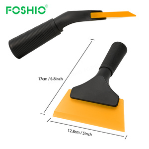 Foshio tùy chỉnh cửa sổ Tint công cụ nước gạt nước <span class=keywords><strong>Ice</strong></span> <span class=keywords><strong>scraper</strong></span> xử lý cao su lưỡi giống cây chổi - Product Image 6