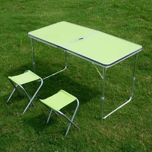 Ensembles de camping portables d'extérieur, structure pliable 4 places, table et chaises de pique-nique modernes en aluminium pliables - Product Image 4
