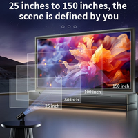 2025 LCD projecteur intelligent HP40 mise au point automatique 720P écran sans fil 230ANSI HDR 4K Home cinéma cinéma WIFI Android projecteurs