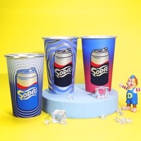 Tasse en métal en verre à bière en aluminium de qualité alimentaire à couleur changeante qui brille dans le froid-pour les fêtes