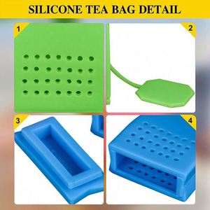 ที่กรองชาซิลิโคนรูปทรงถุงพร้อมหูจับ สำหรับชาสมุนไพรใบชา - Product Image 5