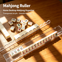 Organizer Kartu Mahjong Magnetik Akrilik Skala Push Card Cross-Border/Organizer Kartu Mahjong Dapat Disesuaikan Berbagai Warna Portabel