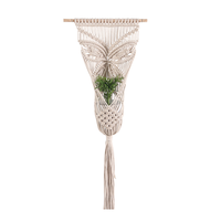 AAA278 Pot de fleurs en coton fait à la main, décoration de la maison, jardinière en corde tissée, cintre pour plantes, panier suspendu en coton