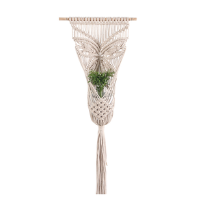 AAA278 Pot de fleurs en coton fait à la main, décoration de la maison, jardinière en corde tissée, cintre pour plantes, panier suspendu en coton - Product Image 6