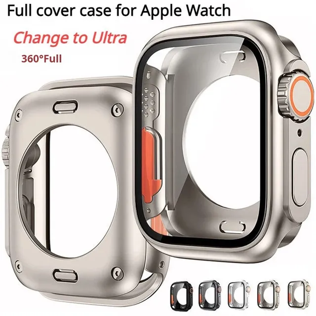 Compatible Apple IWatch S10 Watch Case PC Film Case Instantly Transforms Ultra Protective 360 Full Coverage Waterproof Case