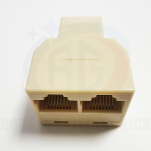 Rg Rj9 Vrouw Naar Dubbele Rj11 Vrouwelijke Telefoon Extender 1 Tot 2 Manieren Rj45 4p4c Interface Splitter Telefoon Kabel Socket <span class=keywords><strong>Adapter</strong></span> - Product Image 1