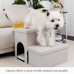 57*43*38cm Duurzame Moderne Stoffen Binnenhuis Multifunctionele Opvouwbare Verstelbare Honden Katten Kleine Dieren Opberg Huisdieren Trap Ladder - Product Image 4