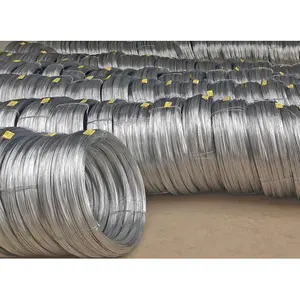 Venta al por mayor de fábrica, alambre de acero galvanizado de la mejor calidad, alambre de hierro galvanizado en caliente en stock