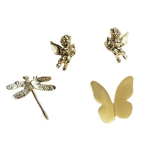 Cupid Angel Brass Wardrobe Handle Dragonfly Drawer Pull Butterfly <b>Knob</b> Novelty Shape Durable Contemporary Design - Product Image 5