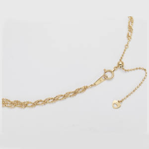 Collar de encaje dorado de 18K para mujer, Perla de mar 5A, cadena ajustable para regalo - Product Image 5