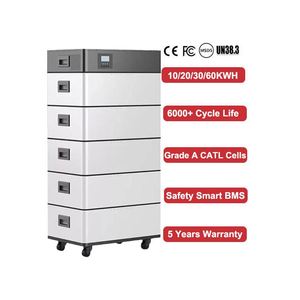 Mur d'alimentation au lithium 5Kwh 10Kwh batterie Lifepo4 48V 100Ah 200Ah système solaire domestique batterie mur de stockage d'énergie LiFePO4 pack d'énergie - Product Image 6