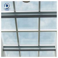 Fenêtre de toit moderne à double vitrage avec cadre en aluminium, étanche, à ventilation électrique, pour toit plat
