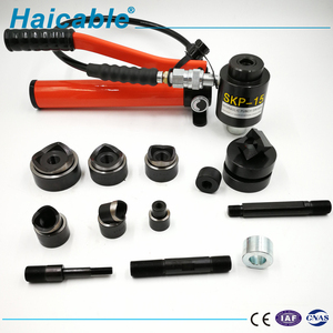SKP-15 kit d'outils de perforation hydraulique Knockout panneau en acier outils de fabrication de trous ensemble de matrices rondes et carrées - Product Image 3