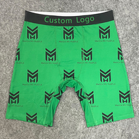 Calzoncillos bóxer personalizados de longitud más larga de 7 pulgadas para hombre, mallas de compresión, ropa deportiva, pantalones cortos deportivos