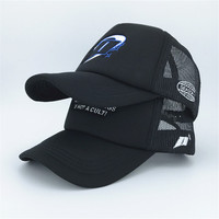 Gorra de camionero de alta calidad, sombrero de espuma de malla, logotipo bordado personalizado, fabricantes